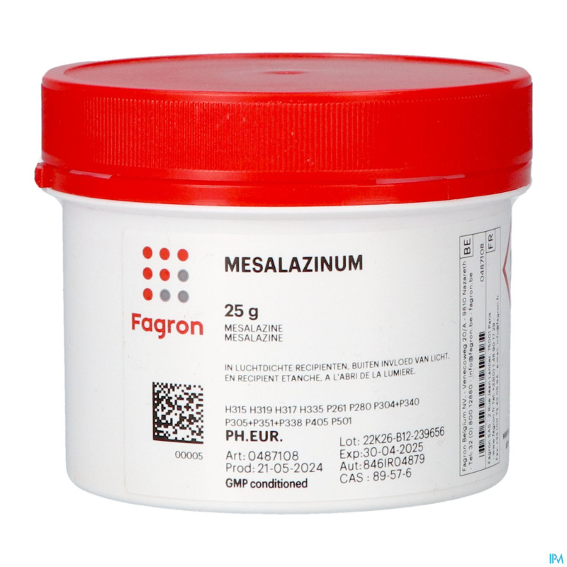 Mesalazine    25g fag