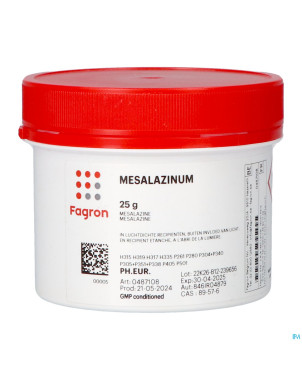 Mesalazine    25g fag