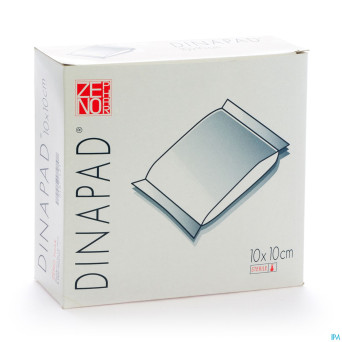 Dinapad 10x10cm 10 compresse sterile n/adh