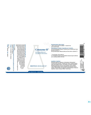 Cytozyme h biotics    comp  60