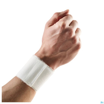 Bota serre-poignet elast velcro white  m