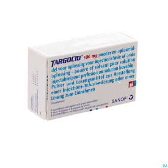 Targocid fl pulv im/iv 1x400mg+solv