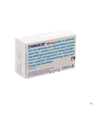 Targocid fl pulv im/iv 1x400mg+solv