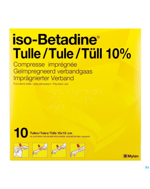 Iso betadine tulles compr 10