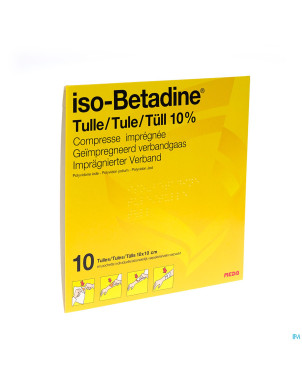 Iso betadine tulles compr 10
