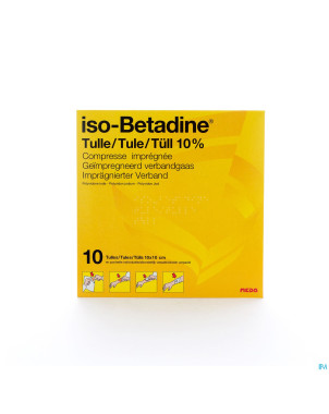 Iso betadine tulles compr 10