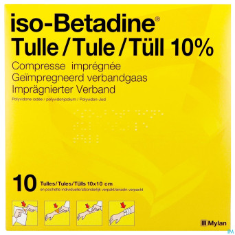 Iso betadine tulles compr 10