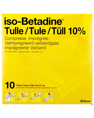 Iso betadine tulles compr 10