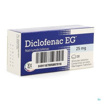 Diclofenac eg comp   30 x 25 mg