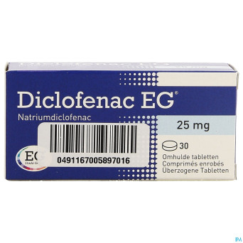 Diclofenac eg comp   30 x 25 mg