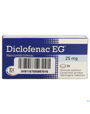Diclofenac eg comp   30 x 25 mg