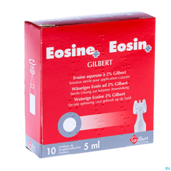 Eosine sol aqueuse 2% 10 x 5ml