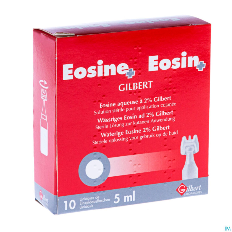 Eosine sol aqueuse 2% 10 x 5ml