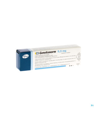 Genotonorm vial inj 1 x 5,3mg