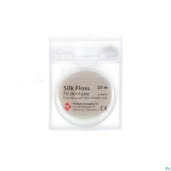 Deprophar dental floss waxed soie 25m    flo/s/25