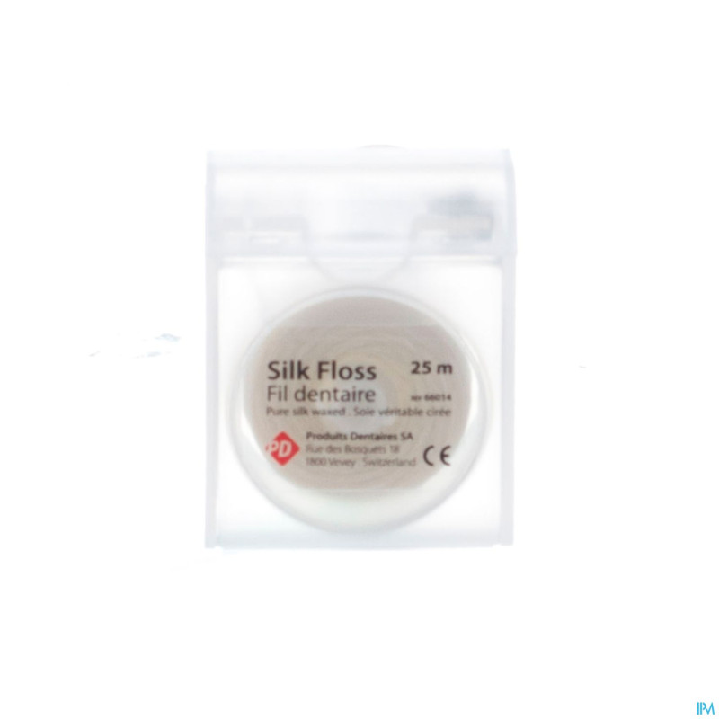 Deprophar dental floss waxed soie 25m    flo/s/25