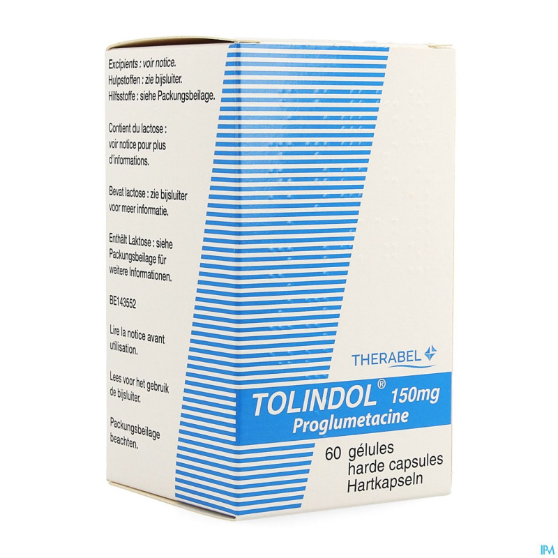 Tolindol caps  60 x 150 mg