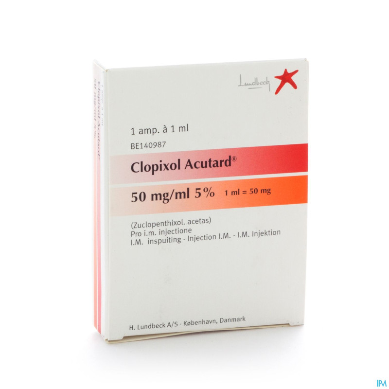 Clopixol acutard amp 1x1ml 50mg/ml