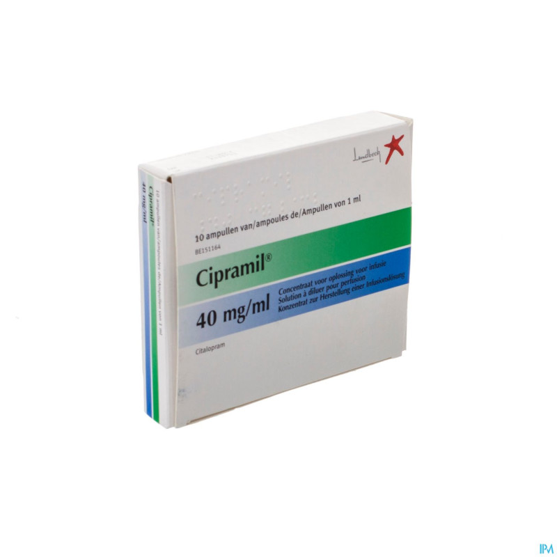 Cipramil amp iv 10 x 40mg/ml