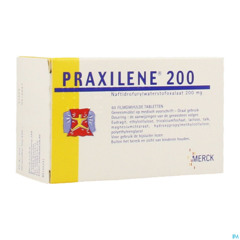 Praxilene 200mg comp 60x200mg