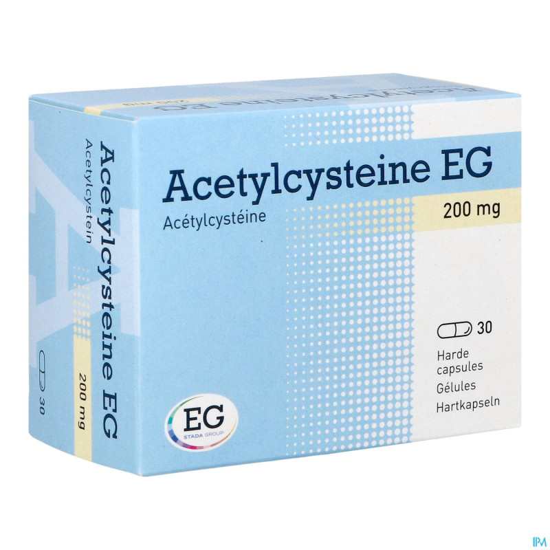 Acetylcysteine eg caps  30 x 200 mg