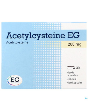 Acetylcysteine eg caps  30 x 200 mg