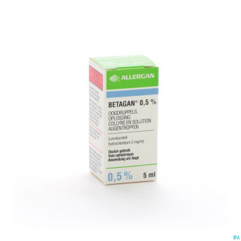 Betagan collyre 1 x 5 ml  0,50%