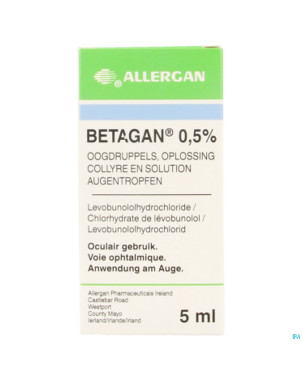 Betagan collyre 1 x 5 ml  0,50%