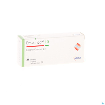 Emconcor 10 drag 28x10mg