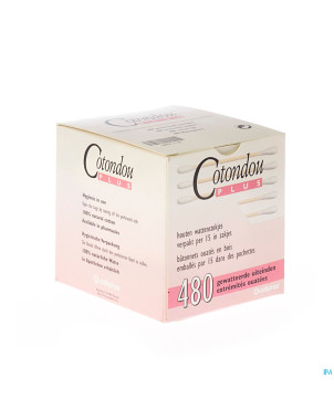 Cotondou plus batonnets ouate bois    240