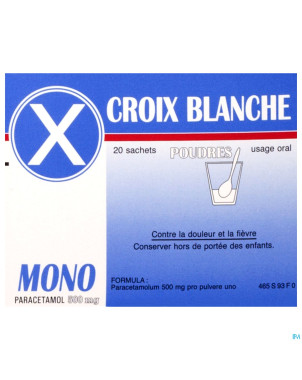 Croix blanche mono pulv. 20