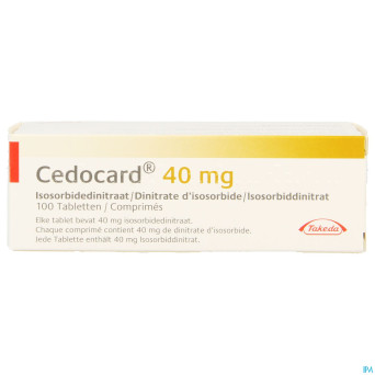Cedocard 40 comp sec 100 x 40 mg