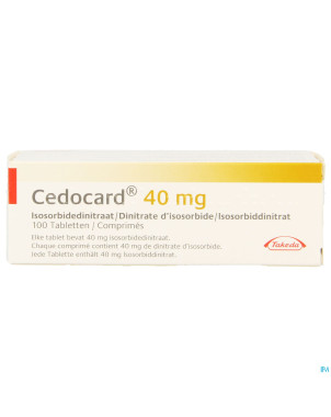 Cedocard 40 comp sec 100 x 40 mg