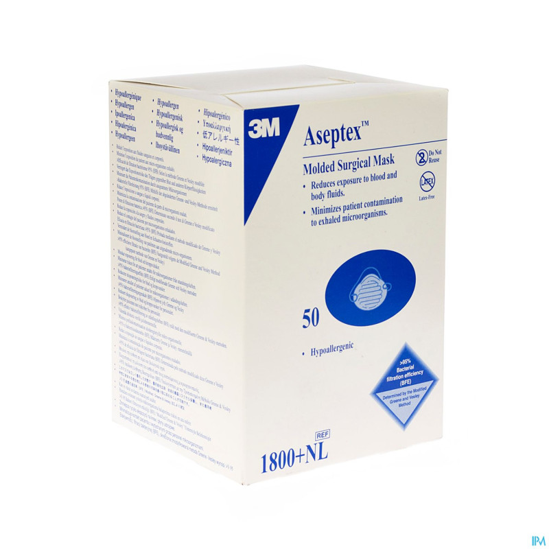 Aseptex 3m masque chirurg    50 1800