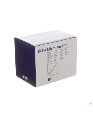 Bd microlance 3 aig.30g 1/2 rb 0,3x13mm jaune  100