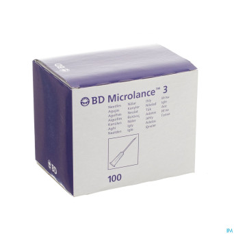 Bd microlance 3 aig.30g 1/2 rb 0,3x13mm jaune  100