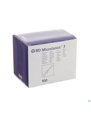 Bd microlance 3 aig.30g 1/2 rb 0,3x13mm jaune  100