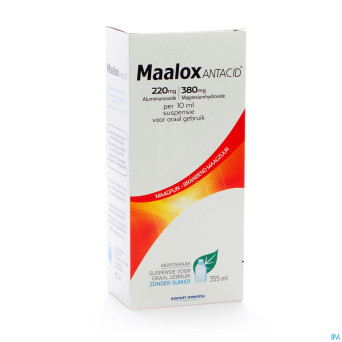 Maalox antacid 220/380 susp buvable 355ml