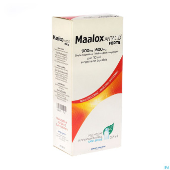 Maalox antacid forte 900/600 susp 355ml