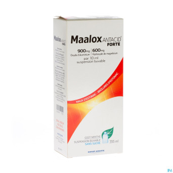 Maalox antacid forte 900/600 susp 355ml