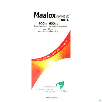 Maalox antacid forte 900/600 susp 355ml
