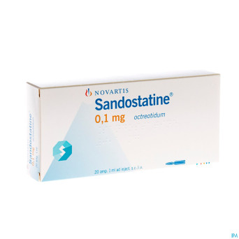 Sandostatine amp s.c. 20x0,1mg/ml