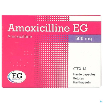 Amoxicilline eg caps 16 x 500 mg