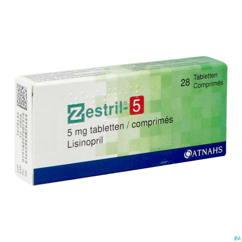 Zestril  5 comp 28x 5mg