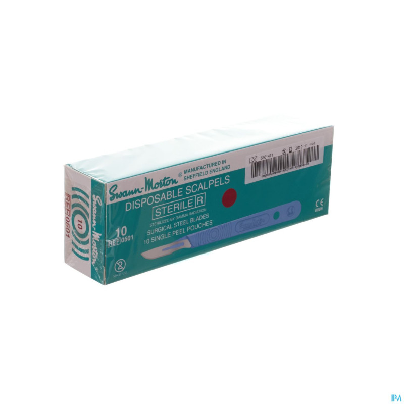 Scalpel s.m disposable sterile nr10 10