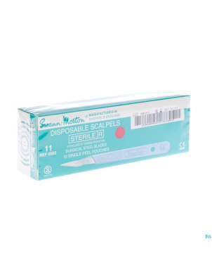 Scalpel s.m disposable sterile nr11 10