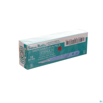 Scalpel s.m disposable sterile nr15 10