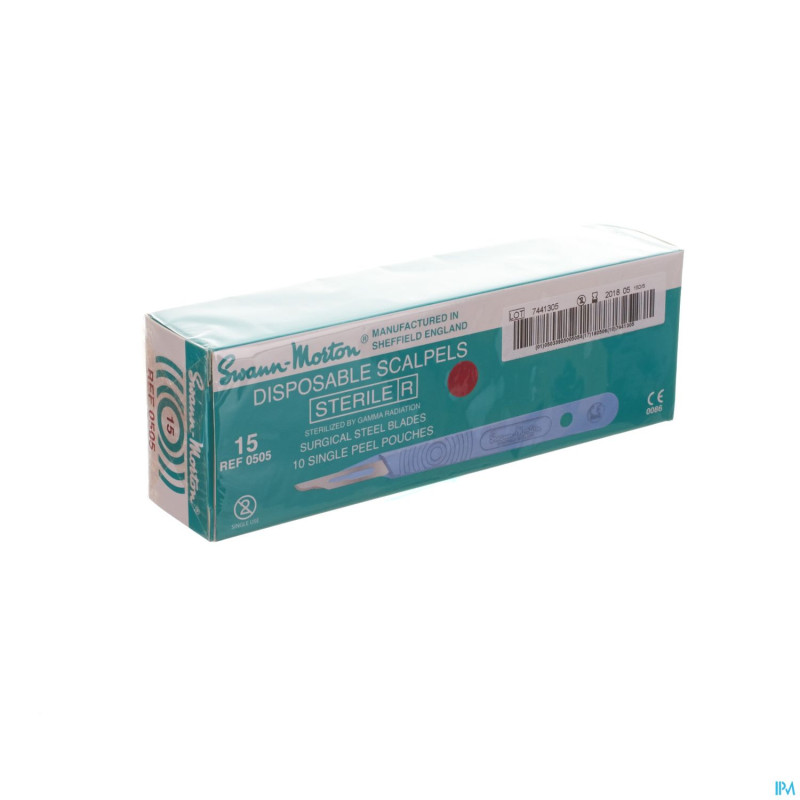 Scalpel s.m disposable sterile nr15 10
