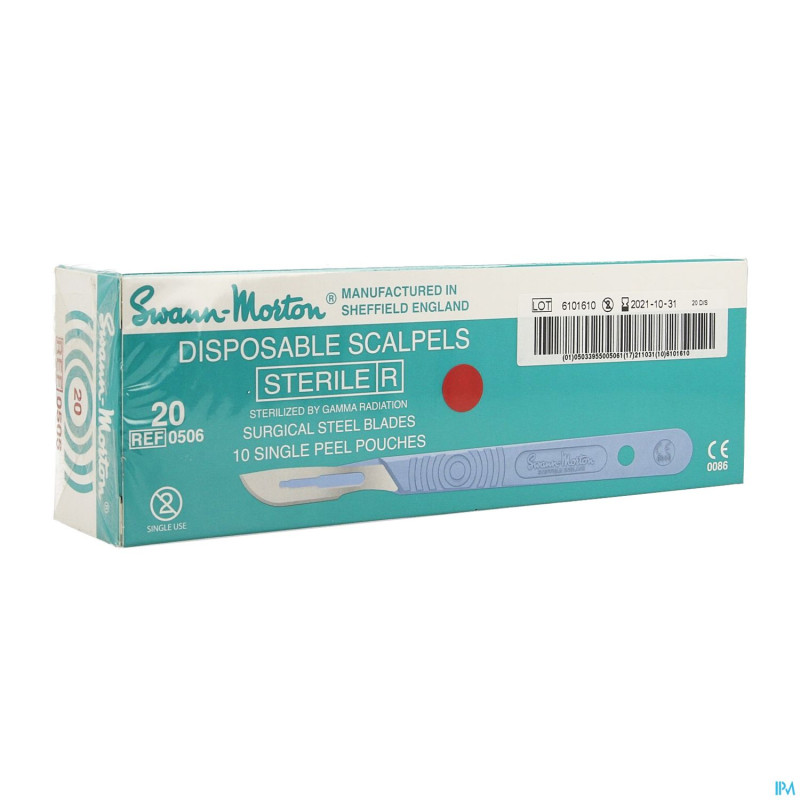 Scalpel s.m disposable sterile nr20 10
