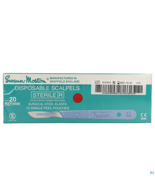 Scalpel s.m disposable sterile nr20 10